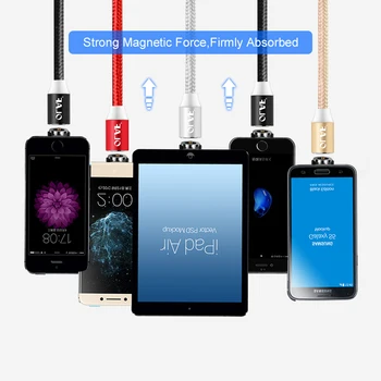 Magnetické USB C Kábel Pre Samsung S8+ Typ C Magnet Rýchlo Nabíjačka Údaje Nabíjanie Nabíjanie USB Kábel Pre Huawei P20 Lite Telefónne Káble