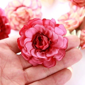 10 Ks/dávke 5 Cm Umelé Filigránske Retro Rose Hlavu DIY Kvetinové Steny Kytice Svadobné Domov Garden Party Dekorácie