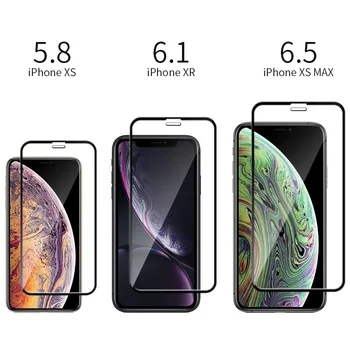 9D 3ks Tvrdeného Skla Pre iPhone 11 12 Mini Pro Max Screen Protector Pre iPhone Xs Max X Xr 7 8 6S Plus SE2020 Úplné Pokrytie Sklo