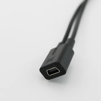 1pcs Mini USB 2.0 Žena Na Dual 2x Male Splitter Y Rozšírenie Nabíjací Adaptér Kábel, Kábel 30 cm