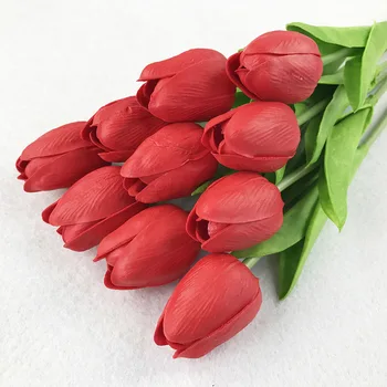 1pcs Umelé Kvety Tulipány Kytice Strany Umelé Kvety Pre Domáce Svadobné Dekoratívne Kvety kytice Nevesty