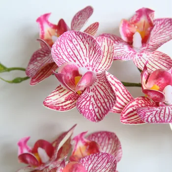 Skutočný Dotyk Plastové Orchidea Pobočky Umelé Kvety Falošné Motýľ Orchidey Pre Domáce Svadobné Dekorácie Flores Artificiais
