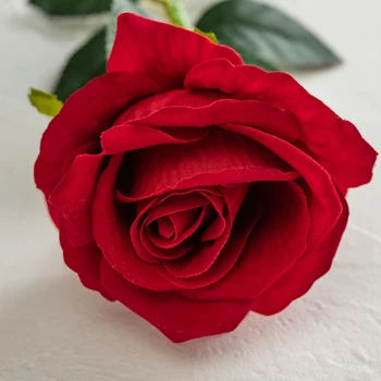 Valentína Darčeky, Umelé Červené Ruže Kvet Krásny Kvetinový Aranžmán Pre Svadobné Kytice Nevesty Domova Falošné Kvet