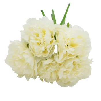 25 cm Hodváb Pivónia Umelé Kvety, Kytice 1 Partia 5 Veľkú Hlavu Falošné Kvety Pre Domáce Svadobný Stôl Dekorácie Banquet Dekor
