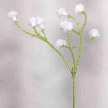 1 Kus Biele Deti Dych Kvety Umelé Falošné Gypsophila DIY Kvetinový Kytice Usporiadanie Svadby Domova