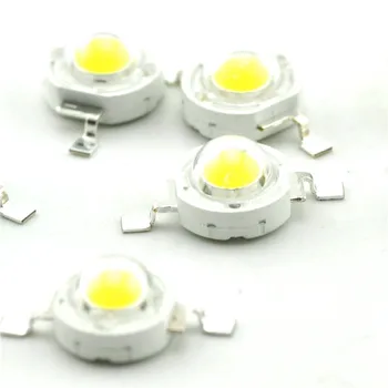 10pcs High Power LED Čip 1W Biela 1 watt led čipy diódové žiarovky žiarovka SMD pre DIY LED Svetlomet Pozornosti