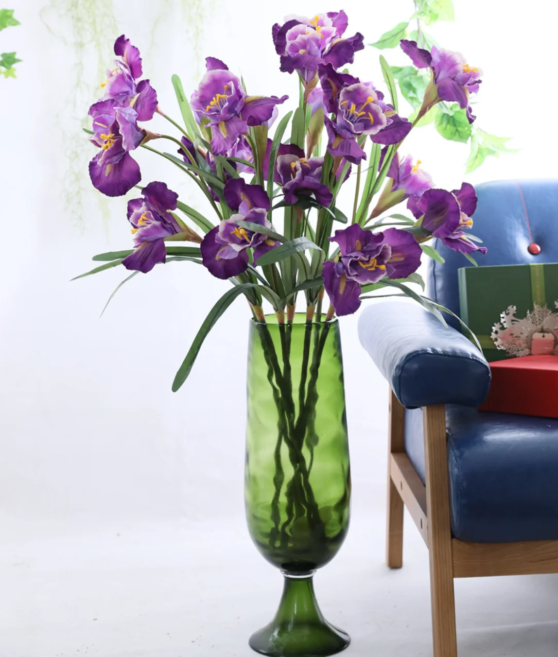 1 KS 90 cm 3 Kvet hlavy Umelé Iris Kvet Gladdon Domov Svadobný Stôl Miestnosti Dekorácie Darček F604 2