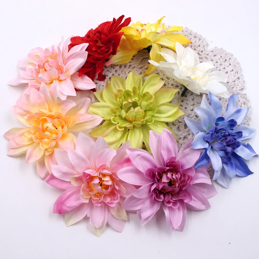 5 ks 10 cm vysoko kvalitné hodvábne chryzantéma hlavu gerbera svadobné dekorácie umelý kvet simulácia daisy plavidlá kvet 3