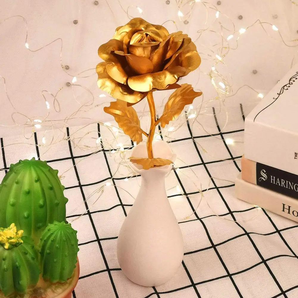 Enchanted Navždy Ruže Kvet LED Svetlo, Svadobné Valentine Narodeniny, Vianoce Box Darček P5B1 2