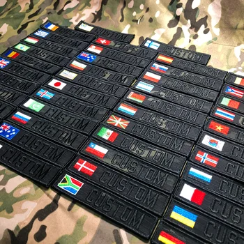 Black Multicam Vlajka Vlastné Meno Pásky Patch Háčika a Slučky Výšivky, Španielsko, Izrael, Francúzsko, Nemecko, Belgicko Spojené Kráľovstvo, Austrália