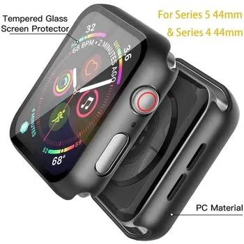 360 full Screen protector Nárazníka Rámu matná pevné púzdro pre Apple hodinky 6/SE/5/4/3/2/1 kryt Kalené sklo film pre iwatch 4/5