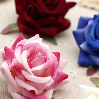 5CM Zamatovej ruže umelé kvety, svadobné dekorácie, party / obývacia izba dekorácie na Valentína 1PCS