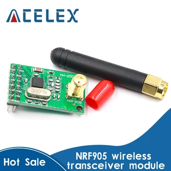 NRF905 Bezdrôtový Vysielač Modul Bezdrôtový Vysielač, Prijímač Rady NF905SE S Anténou FSK GMSK Nízka spotreba 433 868 915 MHz