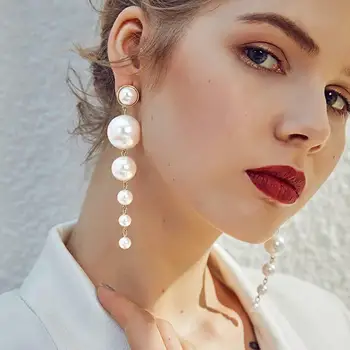 Európa a Spojené Štáty štýl nového imitácia perly prívesok módne osobnosti s náušnice náušnice luxusné šperky earings