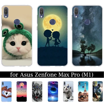 Nové Pre Asus Zenfone Max Pro M1 ZB601KL Prípade Silikónové Mäkké TPU Telefón puzdro pre Asus Zenfone Max Pro M1 ZB602KL Kryt Prípade
