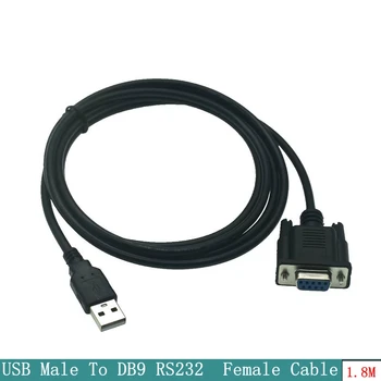 Kvalitný USB DB9 Samec Na RS232 COM Žena Converter Podporuje Win 7 8 10 Pro Systém, 180 cm Kábel Adaptéra