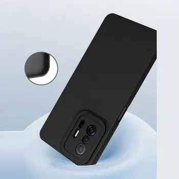 3 v 1 Kvapalina Soft Shell Chrániť Objektív Telefón puzdro Pre Xiao Mi 11T Pro Redmi 10 Poznámka 10S POCO X3 NFC Kremíka Zadný Kryt Capa