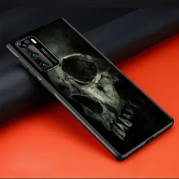 Rock And Roll Lebky Mäkké Telefón puzdro na Huawei P30 Lite P Smart Z P40 Pro Y6 Y7 2019 P20 Česť 20 8X 9X Čierny Silikónový Kryt Sac