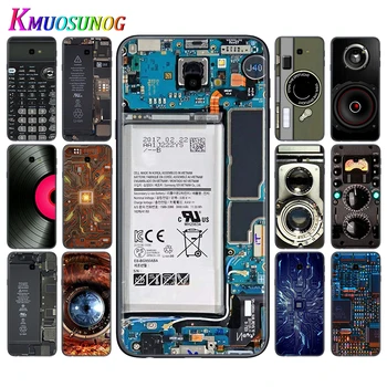 Silikónový Kryt Batérie Fotoaparátu Kalkulačka Pre Samsung Galaxy J7 J8 Duo J5 J6 Prime J4 Plus J2 J3 Core 2018 2017 2016 Telefón Prípade