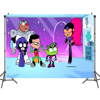 DC Anime Obrázok na Teen Titans Pozadí Handričkou Narodeninovej Párty Fotografiu na Pozadí Deti Fotografiu na Pozadí Fotogaléria Dary