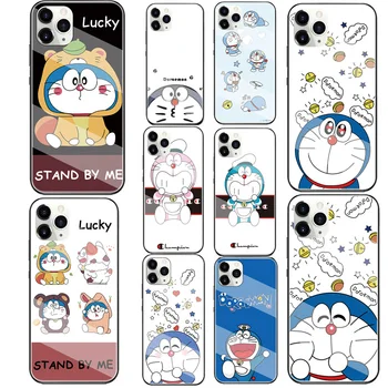 Roztomilý Doraemon Sklo Zadný Kryt Puzdro Pre Huawei P10 P40 Lite P30 Pro P20 Lite P10 Lite P Smart Z P Smart S Prípade Mobilného Telefónu