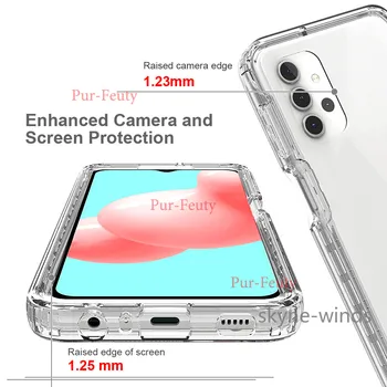 Vysoká transparentnosť telefón puzdro pre Samsung Galaxy A32 4G A82 5G A52 A72 proti žltnutiu kryt coque fundas pre SM 32 52 72 82