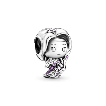 NOVÉ Rapunzel Korálky Kúzlo Princezná Série Fit Pandora Striebro 925 Pôvodné Ženy Náramok DIY 2021 Kúzlo Šperky 038P