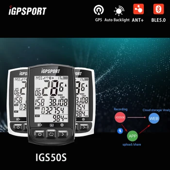 IGPSPORT ANT+ GPS Bike Počítača IGS50S Bluetooth Rýchlomer Bezdrôtový Nepremokavé Cyklistické Digitálne Stopky Cyklistické Príslušenstvo