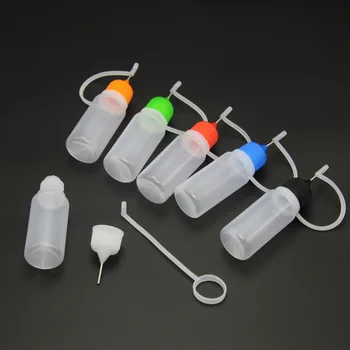 2 ks Ihiel Tip Fľaša 10 ml Resuable Stlačiteľný Plastové Fľaše na Papier Quilling DIY Scrapbooking Papier Plavidlá Nástroj