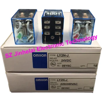 10pcs OMRON LY2N-J(LY2NJ) 24VDC 220VAC Autentické a Originálne 8Pin Relé DC24V AC220V 10A