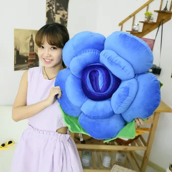 3D Rose Vankúš Kvety Vankúš S Vyplnením plyšová Zábavné Plyšové Posilniť Vianočný darček Roztomilý darček pre Dievča, Home Deco Veľká