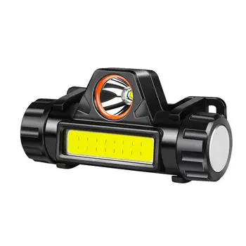 NOVÉ 101 dual zdroj svetla svetlomet USB nabíjanie vedúci svetlo magnet camping LED lampy vonkajšie rybárske lampa silné svetlo blesku