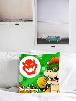 Klasická Hra Farebné Karikatúra Super Mario obliečky na Vankúše 45*45 cm Vankúš Krátke Mäkké Plyšové Dekor Vankúš Auto Gauč Domov