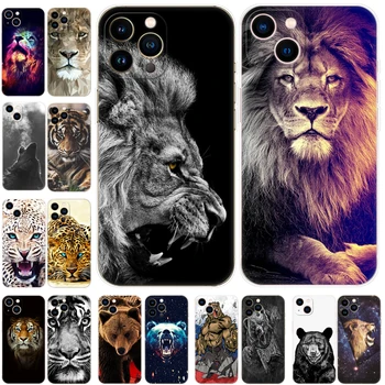 Pre iphone 13 puzdro Pre iphone 13 mini puzdro Pre iphone 13 Pro Max puzdro Pre Apple iPhone13 iphone13Pro 13Pro vlk, tiger, lev medveď