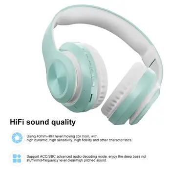 P68 Bluetooth 5.0 Skladacie Bezdrôtová Nabíjateľná Slúchadlá HiFi Zvuk Stereo Slúchadlá Skladacia Šport Slúchadlo headset Mikrofón