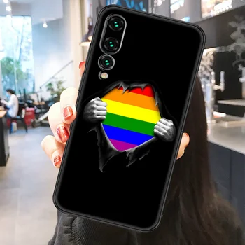 Lesbičiek, homosexuálov, Lesbičky, Homosexuáli, Bisexuáli Rainbow Telefón puzdro Na Huawei Mate S P10 P20 P30 P40 10 20 Inteligentné Z Pro Lite 2019 Matné čierne luxusné