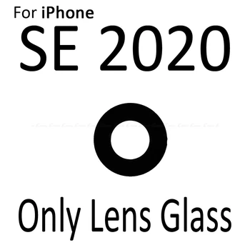Zadné zadné Sklo Objektívu Fotoaparátu Krúžok Rám Kryt Rámu Držiak Pre iPhone SE 2016 2020