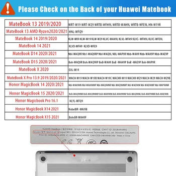 Unisex Notebook Prípad pre Huawei MateBook X Pro 13.9/14/15/Matebook D 14/D 15/Česť MagicBook 14/15/2019/2020 Matný Prenosný Pevný Cas