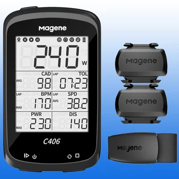 MAGENE C406 GPS Cyclocomputer Cyklistické Požičovňa Rýchlomer Počítač BLE 4.0 ANT+ Snímač Rýchlosti Kadencie pre Strava Bike Príslušenstvo