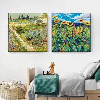Slávny Van Gogh Olejové Maľby na Plátno na Stenu Umenie Plagátu a Vytlačí Abstraktné Cuadros Krajinný Obraz pre Obývacia Izba Domova