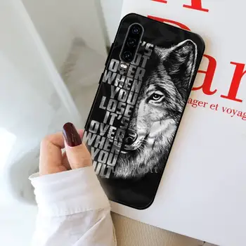 Roztomilý Snow Wolf Telefón puzdro Na Huawei Y5 Y6 II Y7 Y9 PRIME 2018 2019 NOVA3E P20 PRO P10 Česť 10