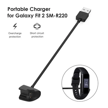 USB Nabíjačka Pre Samsung galaxy fit 2 Nabíjací Kábel Údaje Kolísky Dock Drôt Pre galaxy fit2 SM-R220 smart hodinky, príslušenstvo
