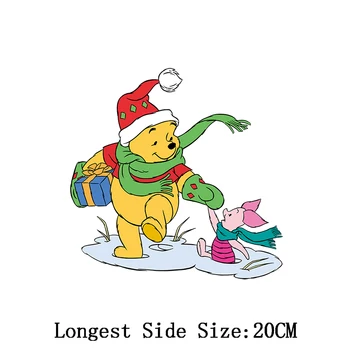 Winnie The Pooh Cartoon Nášivka Železa-prevodom na Oblečenie Nálepky Módne Zvierat Tepelný Prenos Tepla pre Deti, Oblečenie