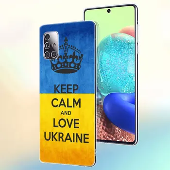Ukrajina Vlajka štátny znak Mäkké puzdro pre Samsung Galaxy A12 A02 A03S A21S A22 A32 A52 A72 A82 S21 FE Plus Ultra M32 M12 Kryt