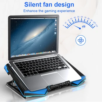 Prenosné Herné PC, Notebook, Nastaviteľné Chladičom Dual USB Notebooku, Chladiace Podložky Podporu Notebook Notebook Stojan S Ventilátorom Pre Macbook Air