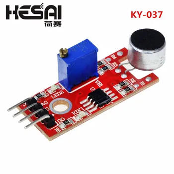KY-037 Nové 4pin Hlas, Zvuk Detekcia Snímača Modul Mikrofón Vysielač Inteligentný Robot Auto pre arduino DIY Kit