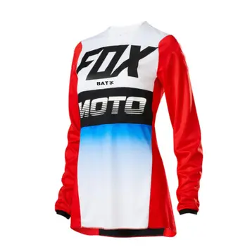 2021 Ružová Zjazdové Jersey FOXMTB Jersey Motocross MTB Tričko Cyklistický Dres Ženy Dlhý Rukáv Cyklistika T-shirt Dámy Závodné Oblečenie
