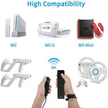 Motion Plus insideRemote Radič Wii Rmote Tlačítkový Ovládač a Nunchuck Nastaviť pre Wii/Wii U