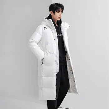 Coed Dole coats 2021 nové Najlepšie kórejský Nad Kolená Hrubé （Zimné) Udržiavať v Teple, Mužov, Ženy, X-Dlhé Kanada Biele Kačacie Nadol bunda