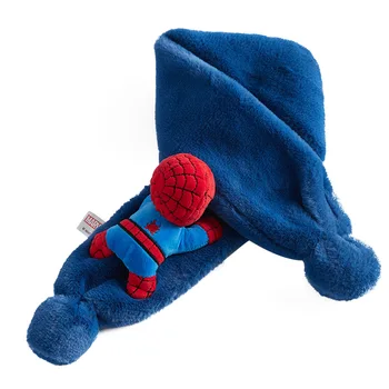 Marvel Avengers Spiderman iron Man deti zimná šatka, Baby, Dievčatá, Chlapcov Pletený šál Komiksu Kapitán Amerika Teplý šál